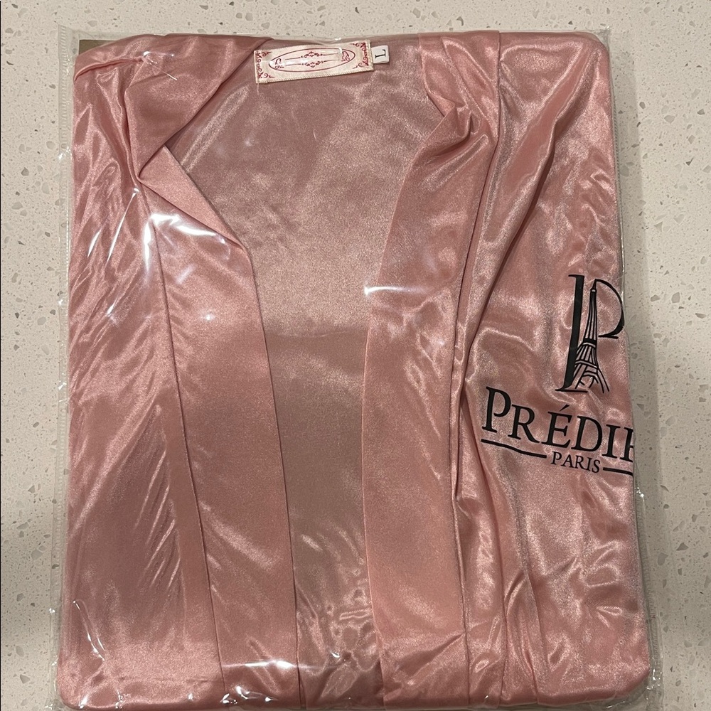 Blush Satin Robe
